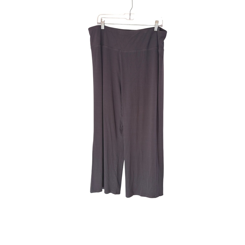 Habitat Pants Gray Wide Leg Pull On Stretch Casual Basic Relaxed Minimalist XL